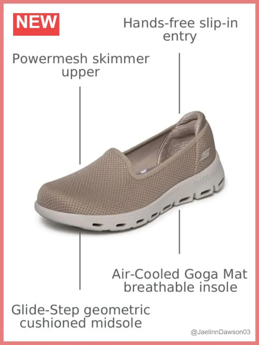 Women's Powermesh Slip-On Loafers Flat Shoes